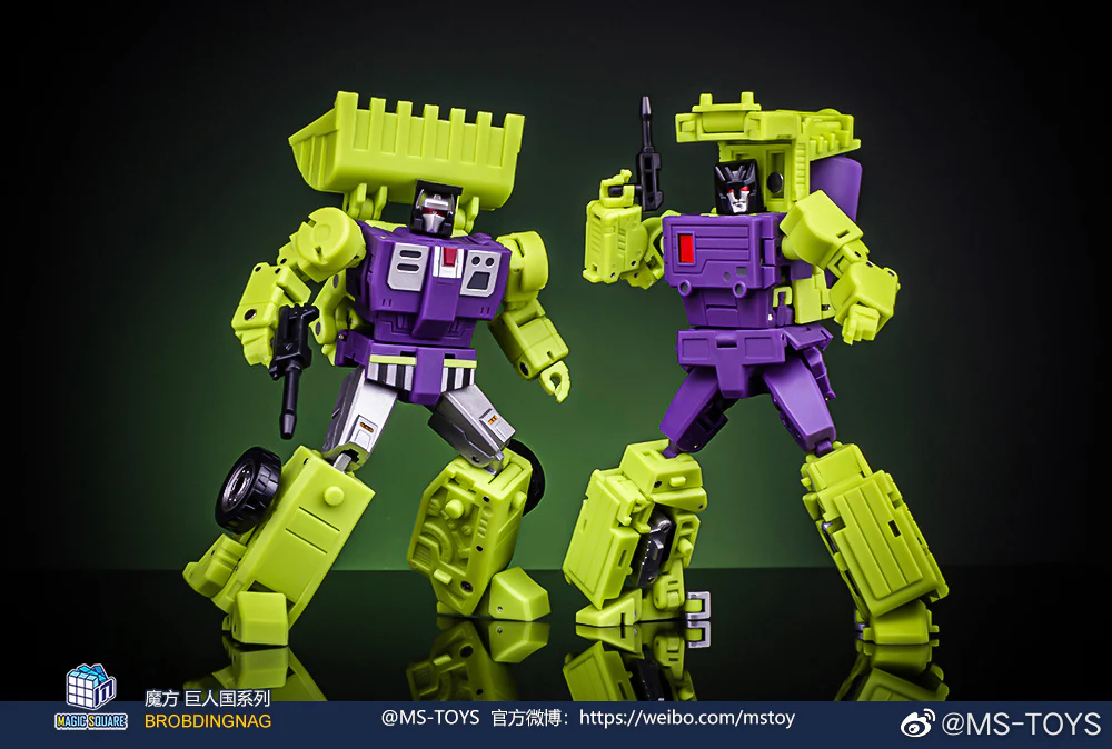 MAGIC SQUARE MS TOYS G1 Devastator MS-B37A Shovel Scrapper & MS-B38A Roller Mixmaster - JOYTOY WORLD