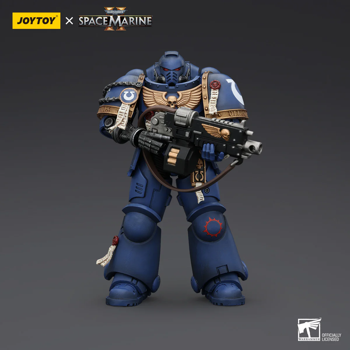 JOYTOY Warhammer 40k Space Marine 2 1: 18 Ultramarines Lieutenant Titus  Sergeant Gadriel and Brother Chairon - JOYTOY WORLD