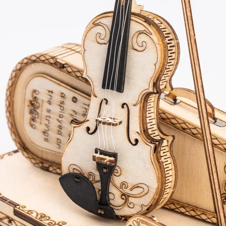 Robotime TG604K ROKR Violin Capriccio Model 3D Wooden Puzzle - JOYTOY WORLD