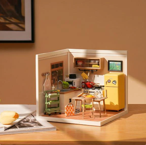 Robotime DW008 Happy Meals Kitchen - JOYTOY WORLD