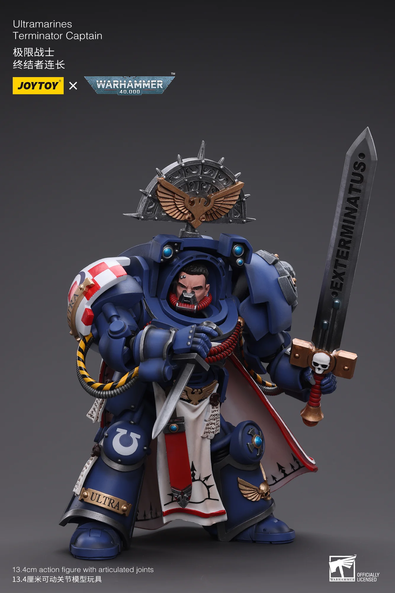 JOYTOY JT6458 Warhammer 40k 1: 18 Ultramarines Terminator Captain - JOYTOY WORLD