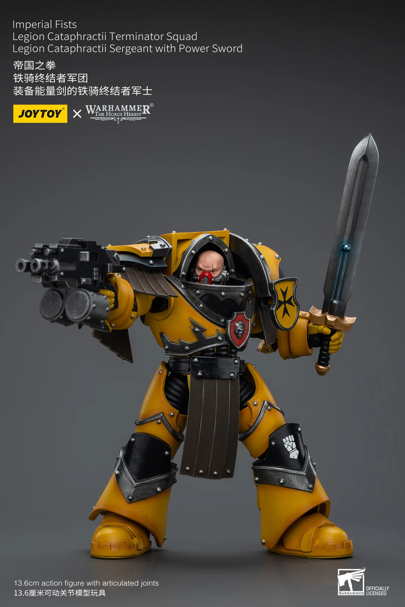 JOYTOY Warhammer The Horus Heresy 1:18 Imperial Fists Legion Cataphractii Terminator Squad - JOYTOY WORLD