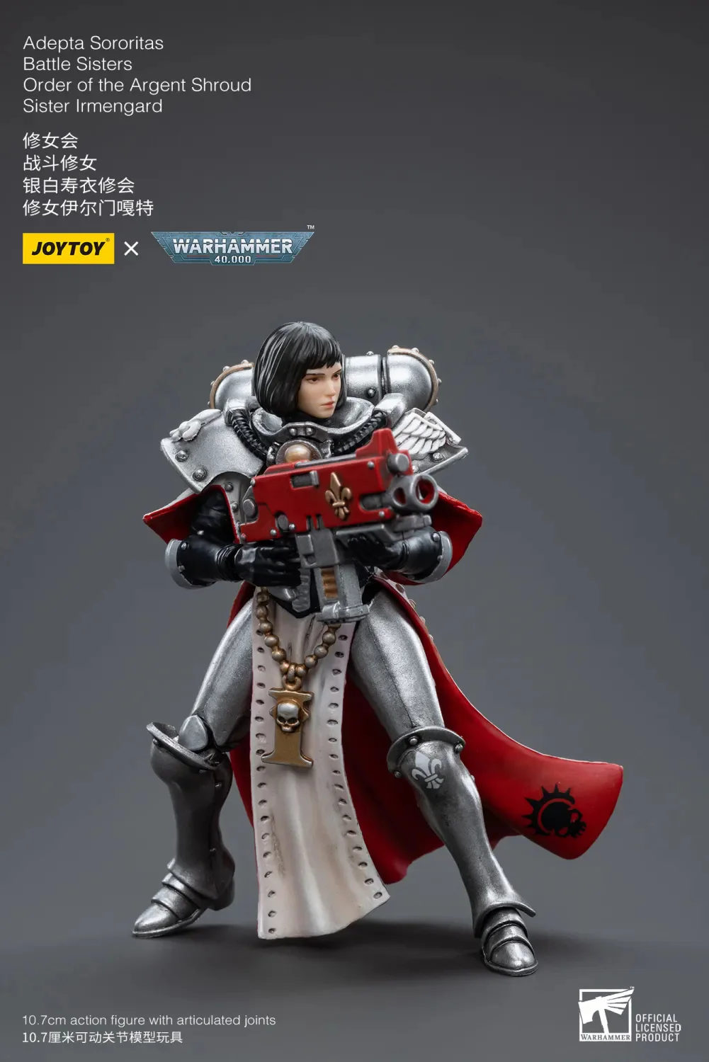 JOYTOY Warhammer 40k 1: 18 Adepta Sororitas Battle Sisters Order of the Argent Shroud Sister - JOYTOY WORLD