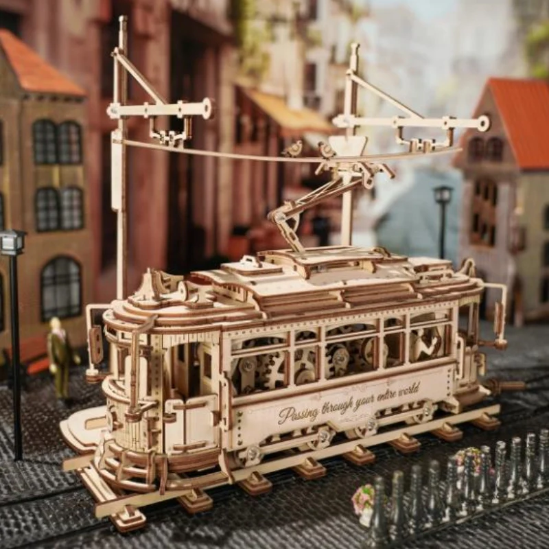 Robotime LK801 classic city Tram - JOYTOY WORLD