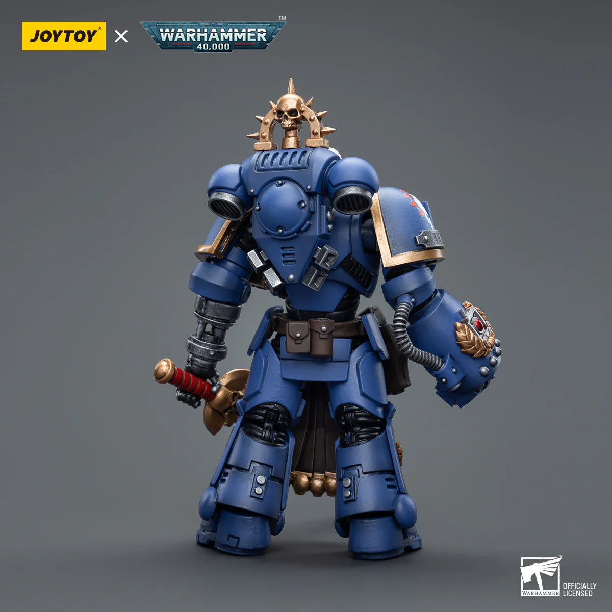 JOYTOY JT7677 Warhammer 40k 1: 18 Ultramarines Lieutenant with Power Fist - JOYTOY WORLD