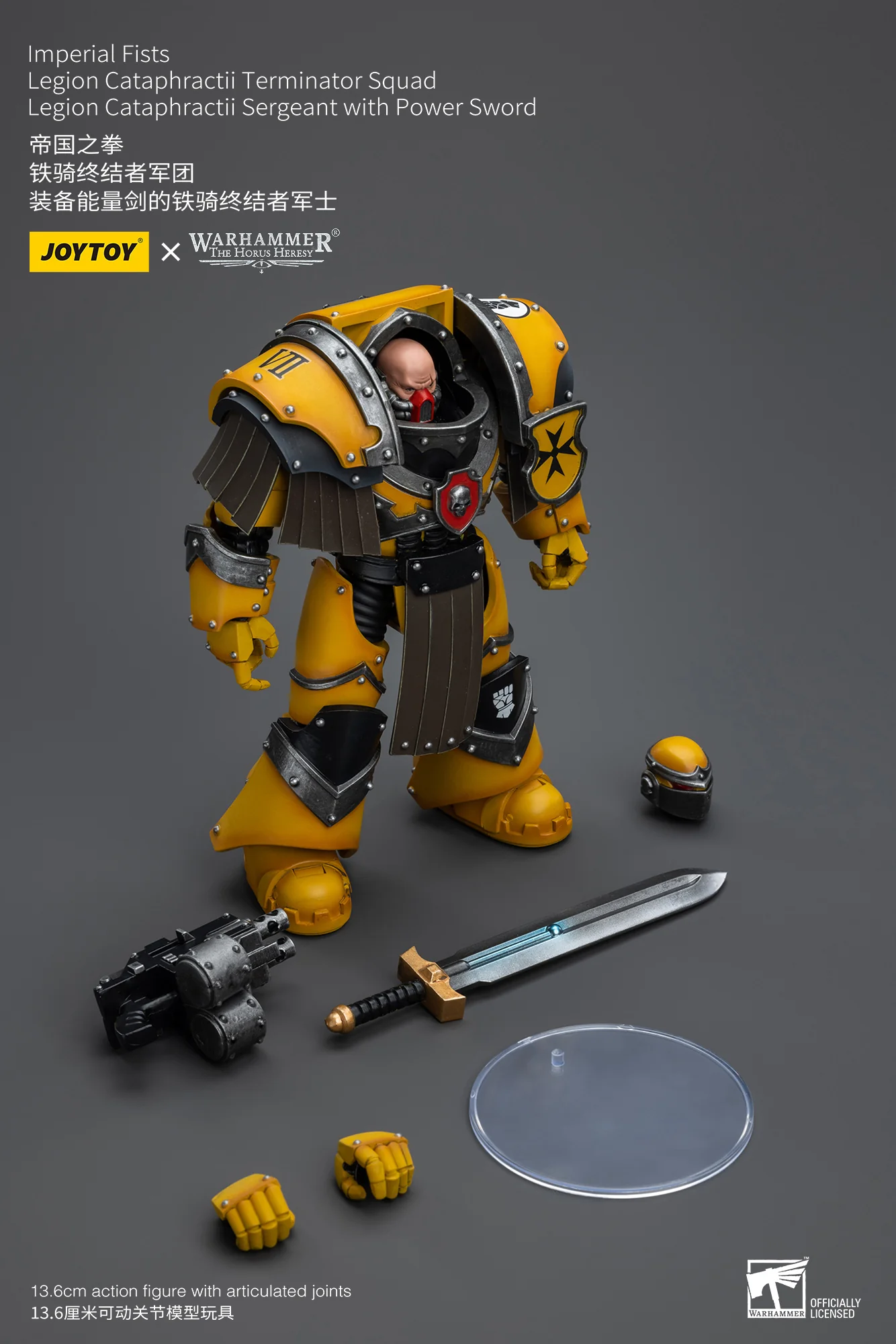 JOYTOY Warhammer The Horus Heresy 1:18 Imperial Fists Legion Cataphractii Terminator Squad - JOYTOY WORLD