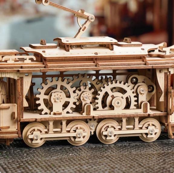 Robotime LK801 classic city Tram - JOYTOY WORLD