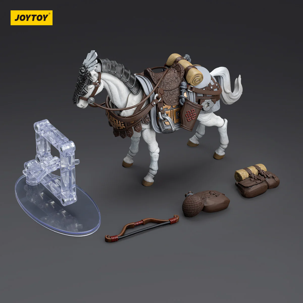 JOYTOY JT5901 6045 1:18 Dark Source-JiangHu Northern Hanland Empire White Feather Snowfield Archery Cavalry and White Feather Armored Horse - JOYTOY WORLD