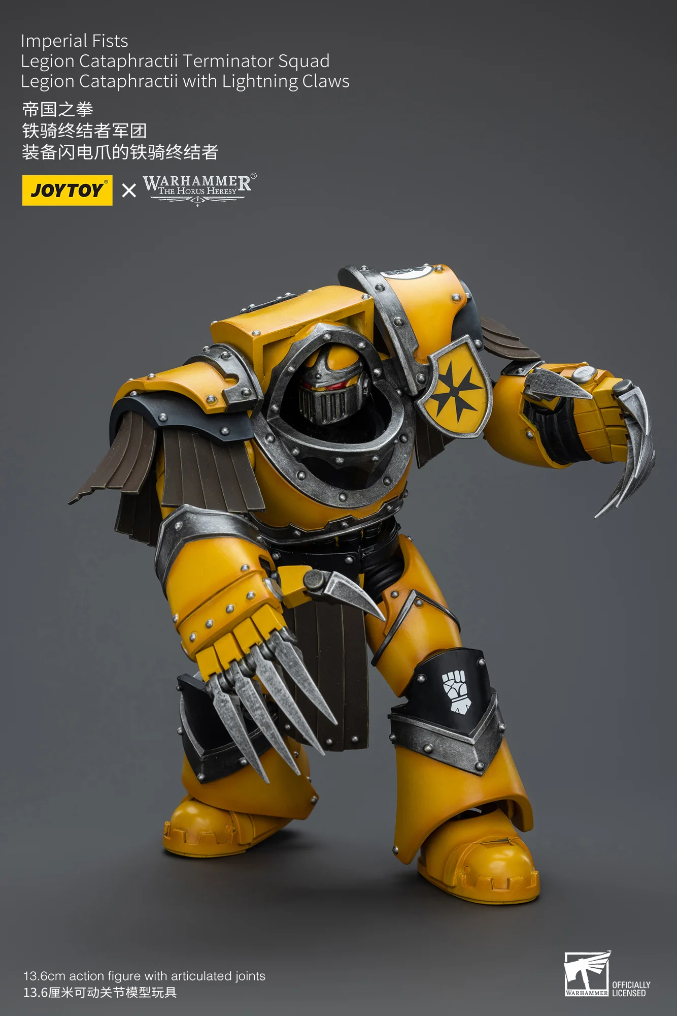 JOYTOY Warhammer The Horus Heresy 1:18 Imperial Fists Legion Cataphractii Terminator Squad - JOYTOY WORLD