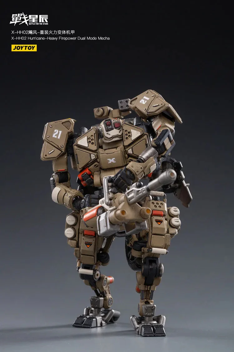 JoyToy X-HH02 ハリケーンヘビーアソールト デュエルモード メカ JOYTOY JT1019 1:18 X-HH02 Hurricane-Heavy Firepower Dual