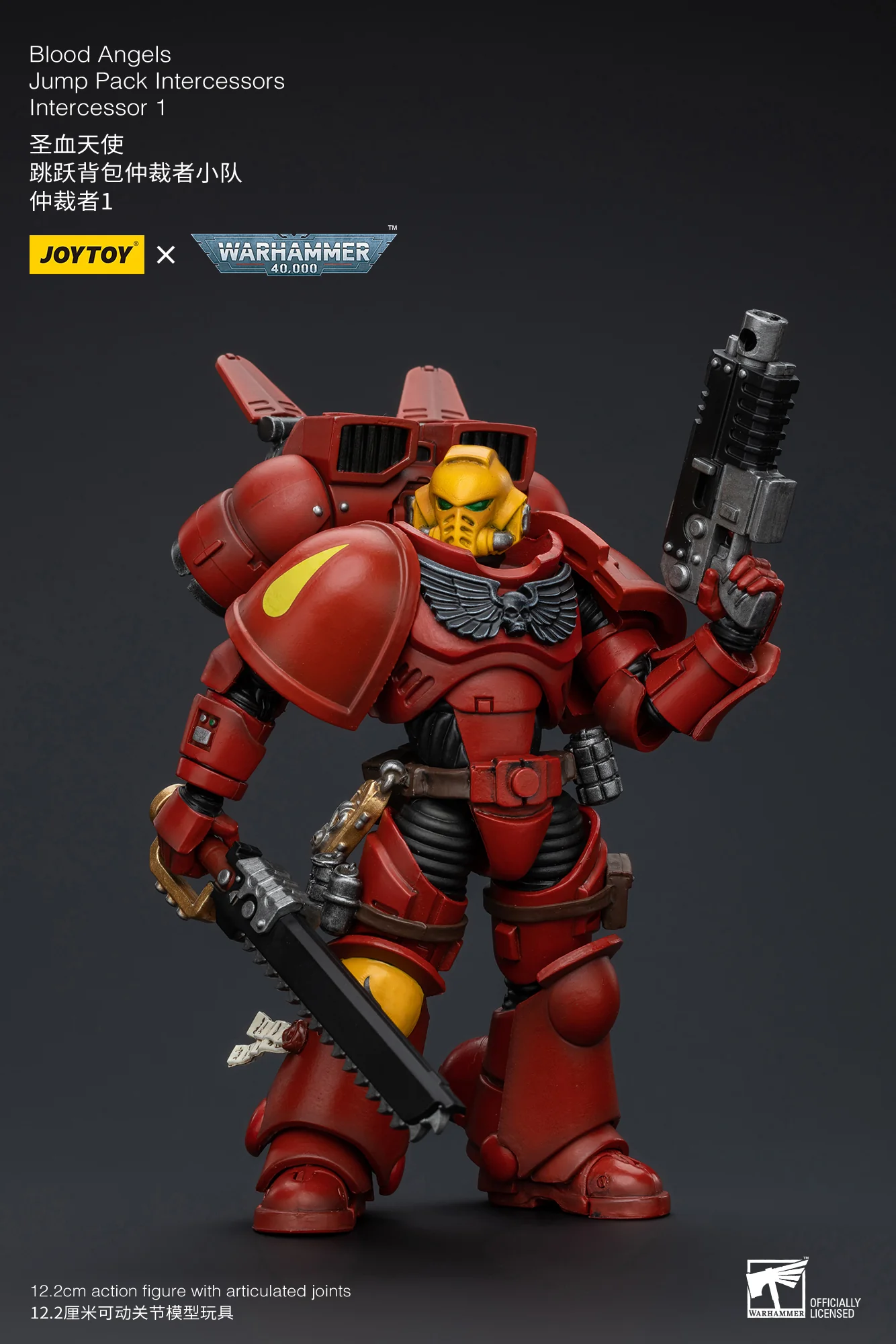 JOYTOY Warhammer 40k 1: 18 Blood Angels Jump Pack Intercessors - JOYTOY WORLD