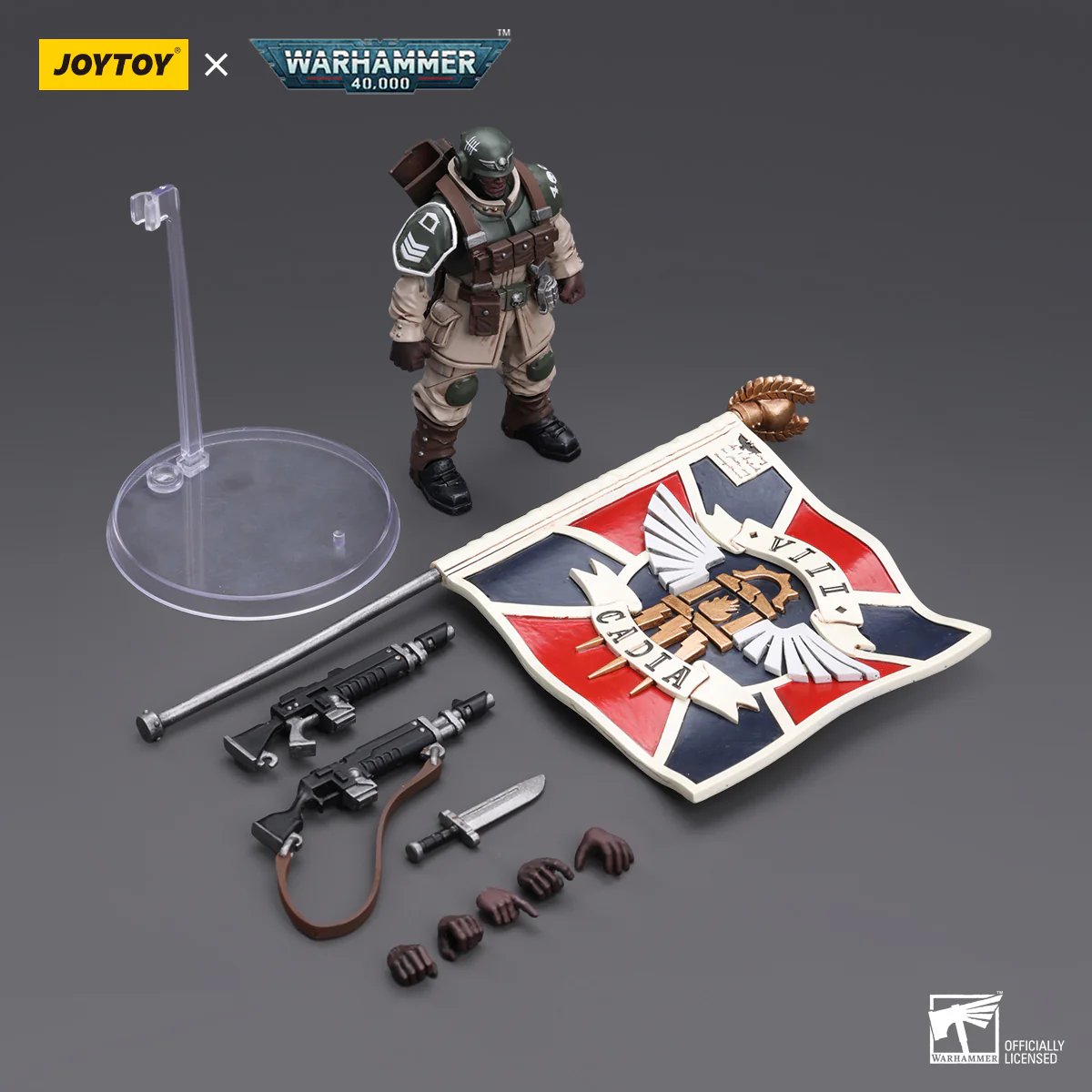 JOYTOY Warhammer 40k 1: 18 Astra Militarum Cadian Command Squad - JOYTOY WORLD