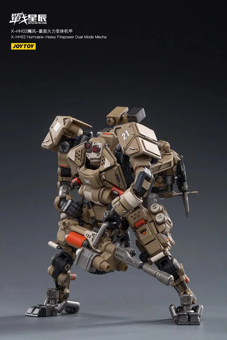 JOYTOY JT1019 1:18 X-HH02 Hurricane-Heavy Firepower Dual Mode Mecha ( Sand ) - JOYTOY WORLD