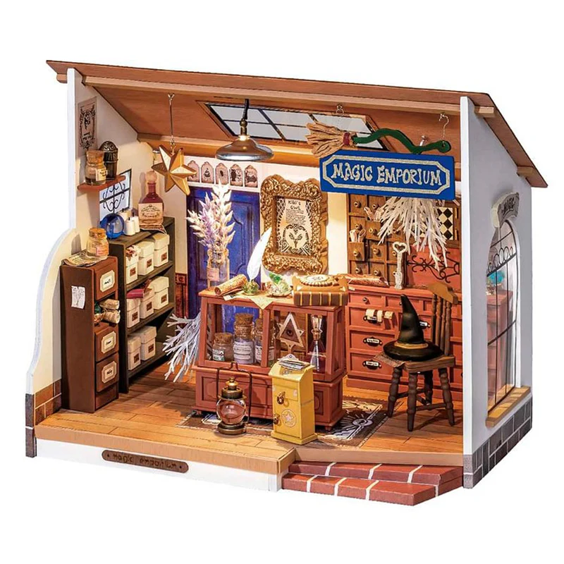 Robotime DG155 Rolife Kiki's Magic Emporium DIY Miniature House Kit - JOYTOY WORLD