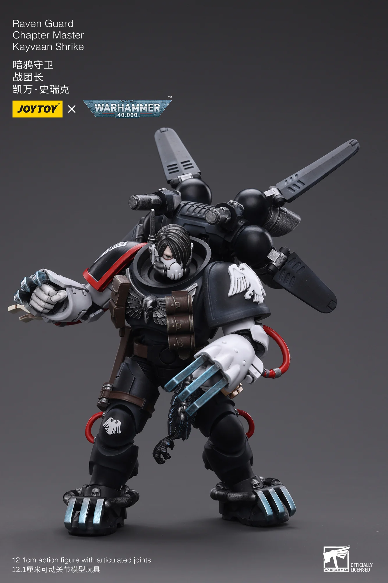 JOYTOY JT6427 Warhammer 40k 1: 18 Raven Guard Chapter Master Kayvaan Shrike - JOYTOY WORLD