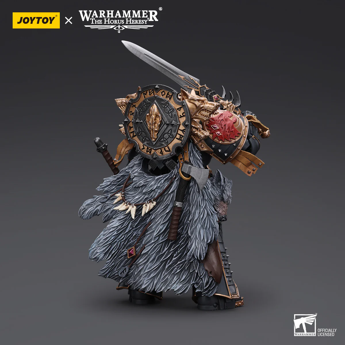 JOYTOY JT6137 Warhammer The Horus Heresy 1:18 Space Wolves Leman Russ Primarch of the VIth Legion - JOYTOY WORLD