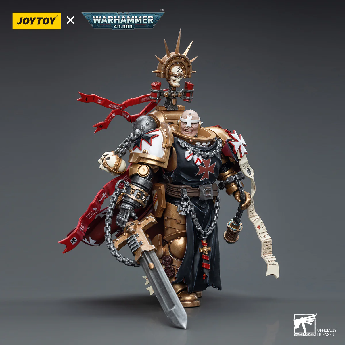 JOYTOY JT6540 Warhammer 40k 1: 18 Black Templars High Marshal Helbrecht - JOYTOY WORLD