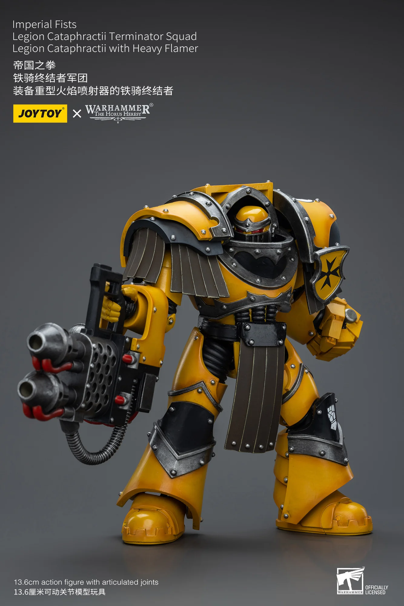 JOYTOY Warhammer The Horus Heresy 1:18 Imperial Fists Legion Cataphractii Terminator Squad - JOYTOY WORLD