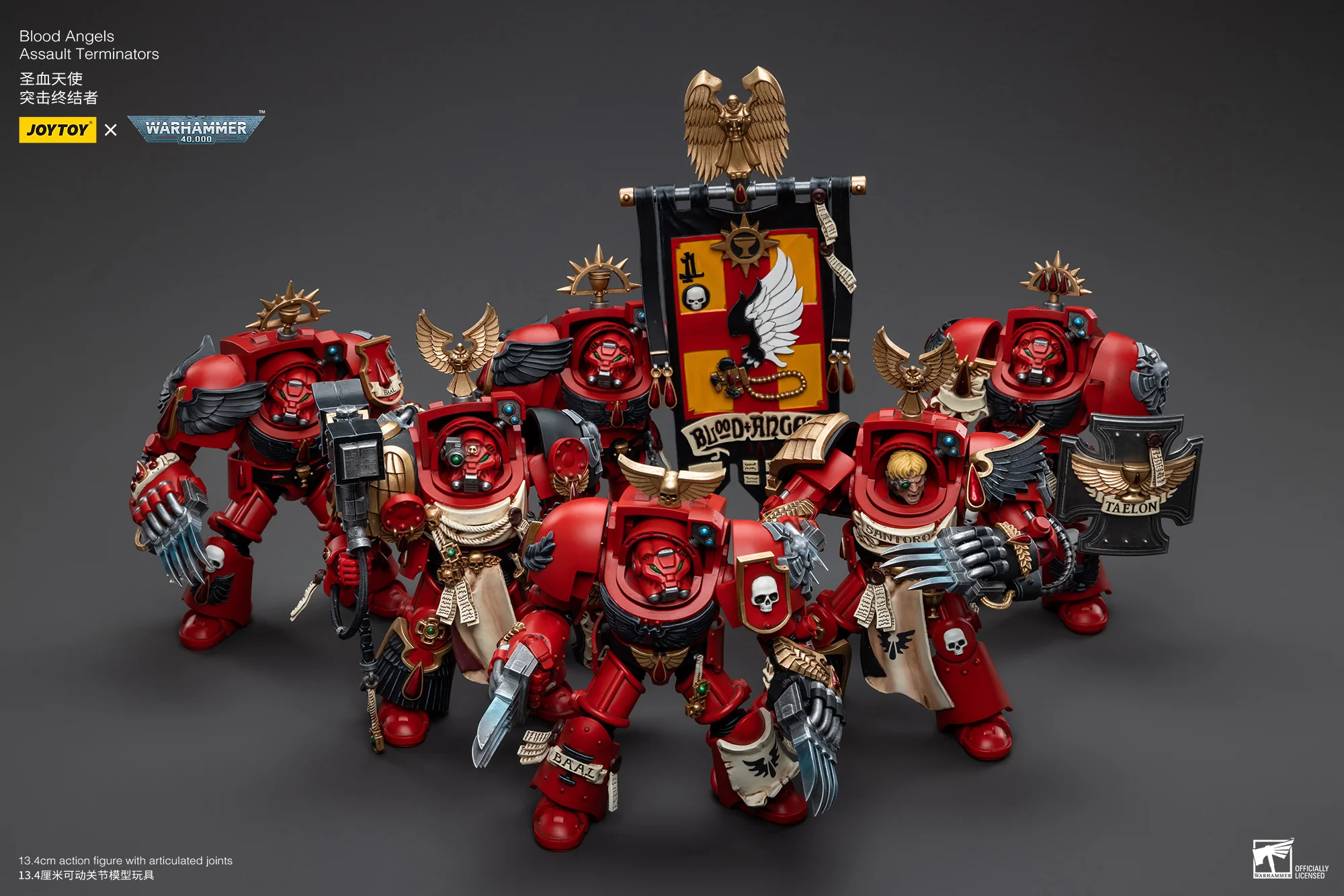 JOYTOY Warhammer 40k 1: 18 Blood Angels Assault Terminators - JOYTOY WORLD