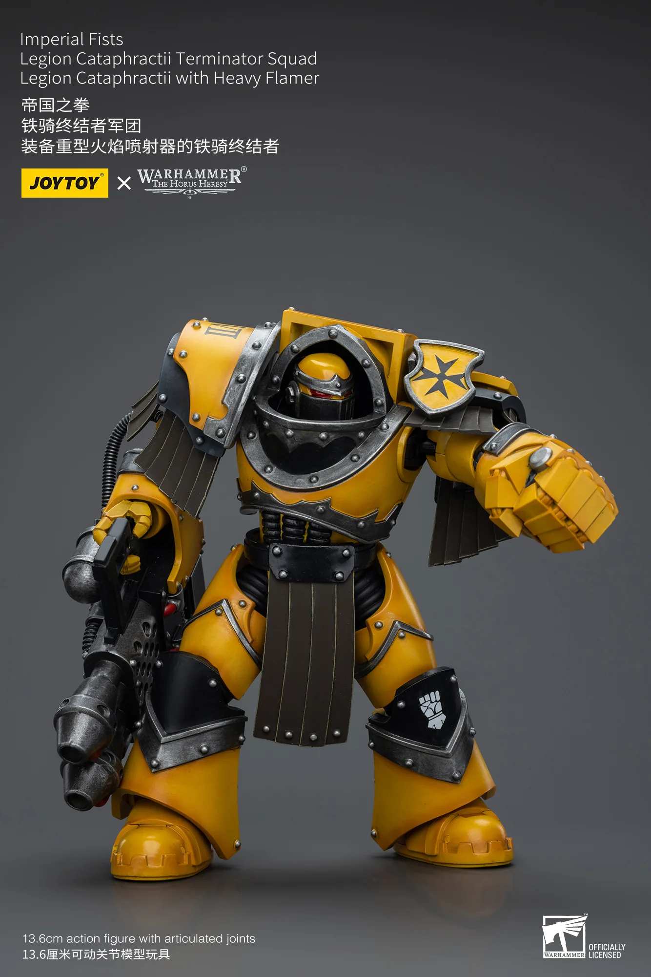JOYTOY Warhammer The Horus Heresy 1:18 Imperial Fists Legion Cataphractii Terminator Squad - JOYTOY WORLD
