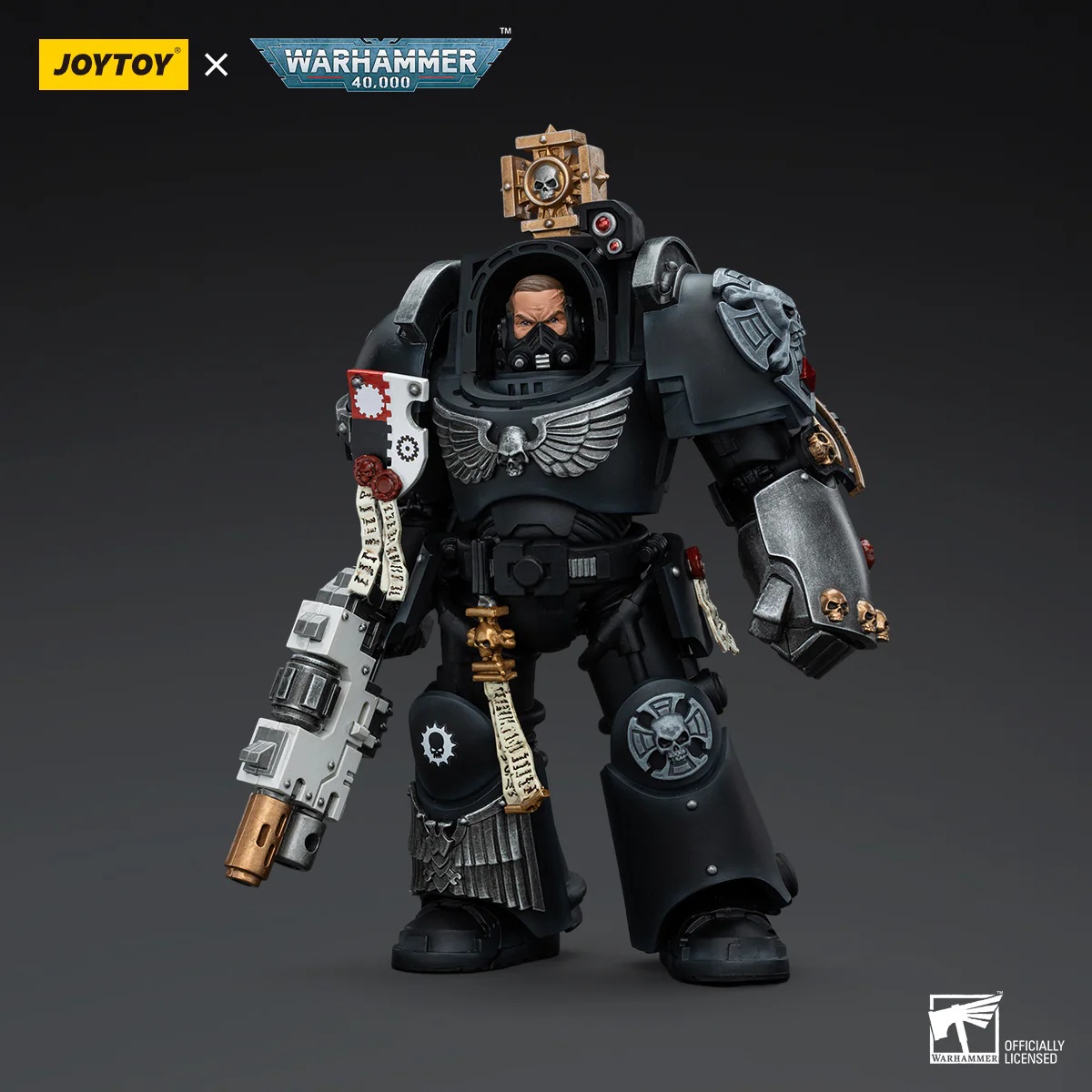 JOYTOY JT5116 Warhammer 40k 1: 18 Iron Hands Captain in Terminator Armour - JOYTOY WORLD