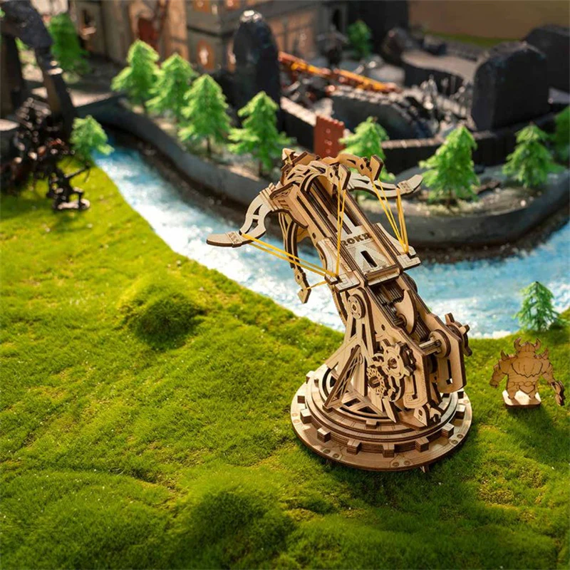 Robotime KW401 ROKR Siege Heavy Ballista 3D Wooden Puzzle - JOYTOY WORLD