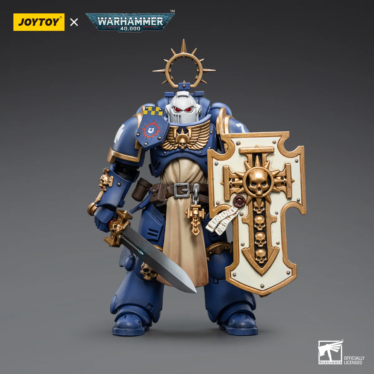 JOYTOY Warhammer 40k 1: 18 Space Marines Ultramarines Bladeguard Veterans - JOYTOY WORLD