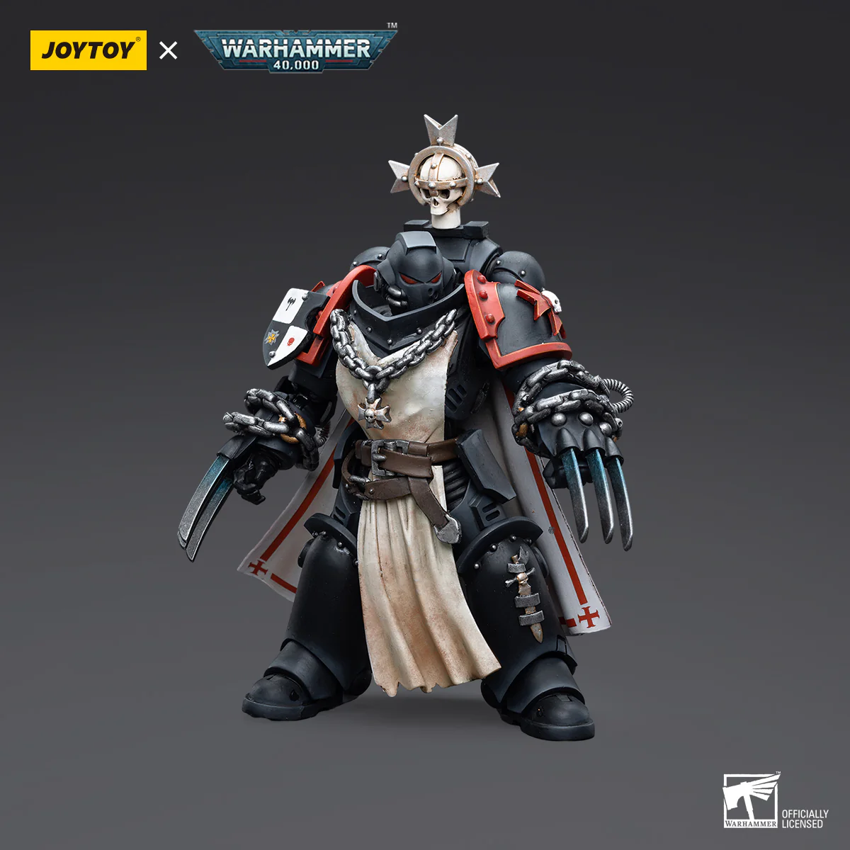 JOYTOY Warhammer 40k 1: 18 Black Templars Primaris Sword Brethren - JOYTOY WORLD