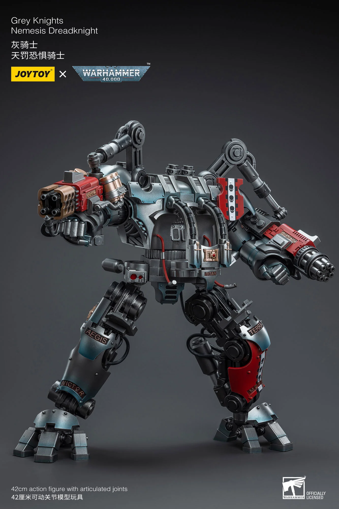 JOYTOY JT7592 Warhammer 40k 1: 18 Grey Knights Nemesis Dreadknight - JOYTOY WORLD