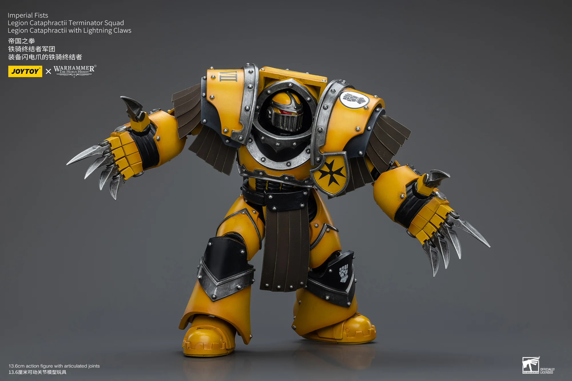 JOYTOY Warhammer The Horus Heresy 1:18 Imperial Fists Legion Cataphractii Terminator Squad - JOYTOY WORLD