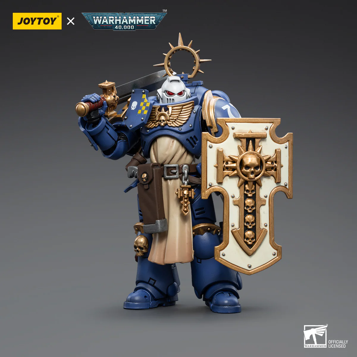 JOYTOY Warhammer 40k 1: 18 Space Marines Ultramarines Bladeguard Veterans - JOYTOY WORLD