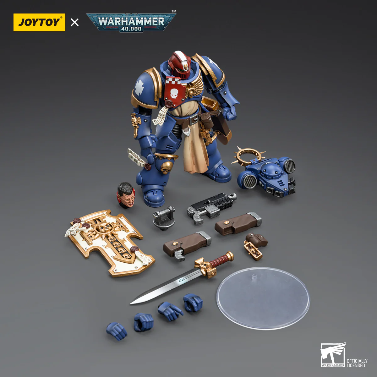 JOYTOY Warhammer 40k 1: 18 Space Marines Ultramarines Bladeguard Veterans - JOYTOY WORLD