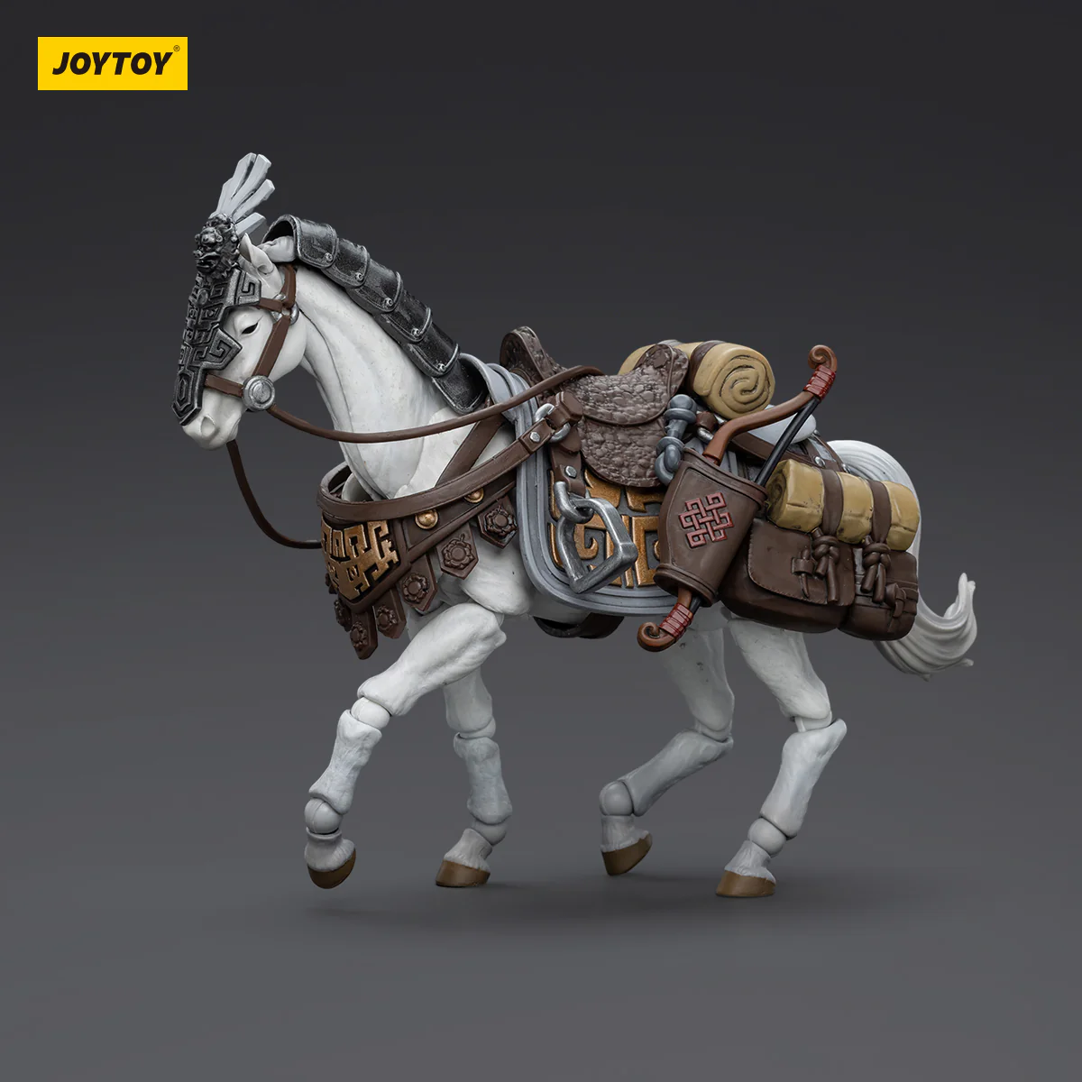 JOYTOY JT5901 6045 1:18 Dark Source-JiangHu Northern Hanland Empire White Feather Snowfield Archery Cavalry and White Feather Armored Horse - JOYTOY WORLD