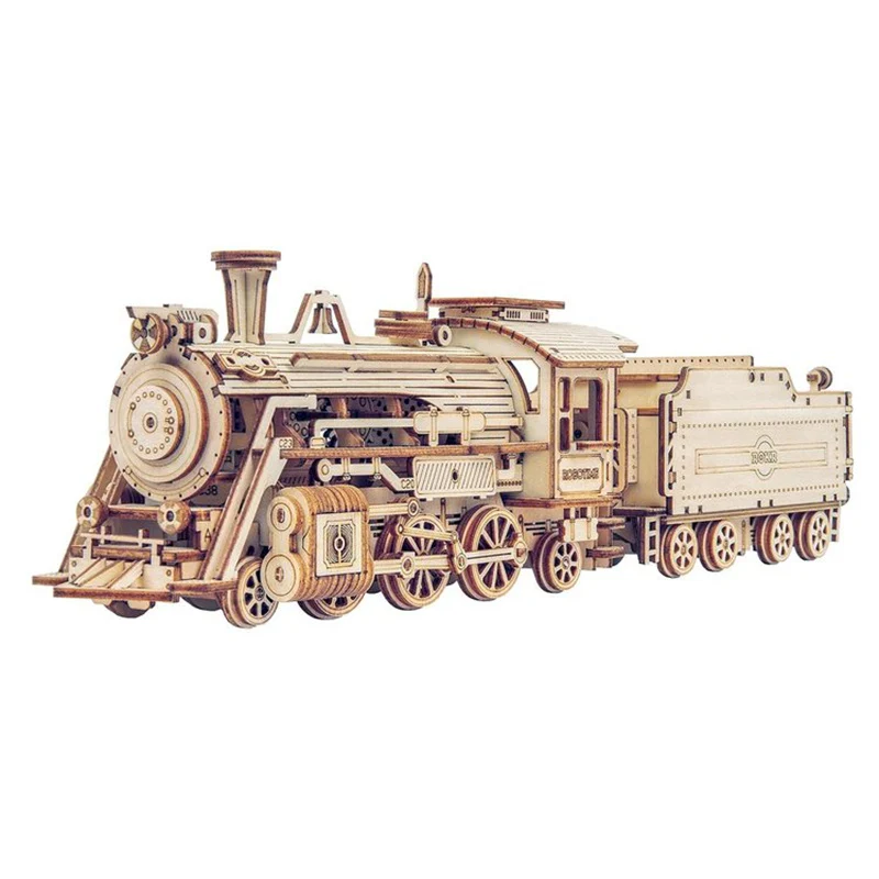 Robotime MC501 ROKR Prime Steam Express Train 3D Wooden Puzzle - JOYTOY WORLD