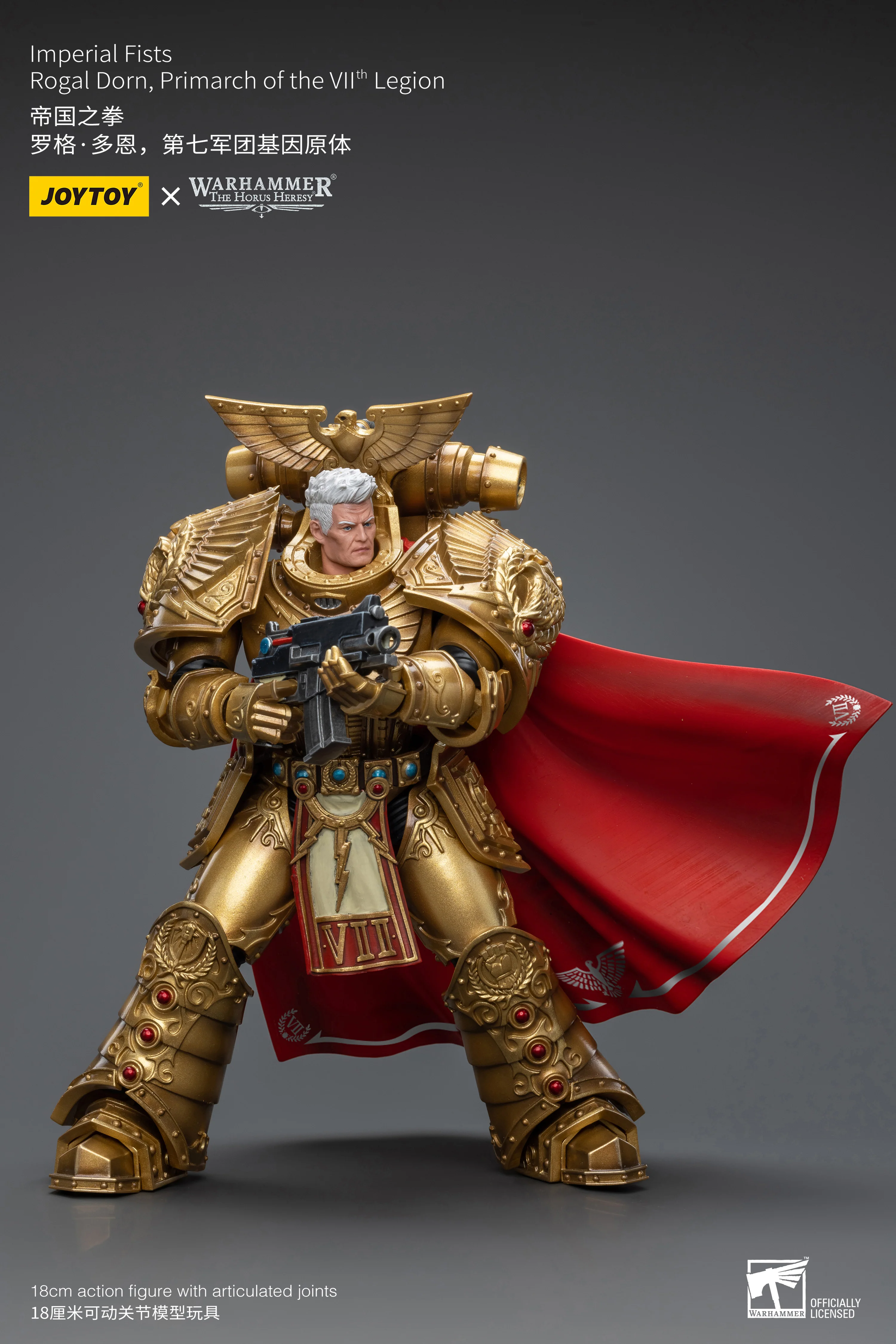 JOYTOY JT8865 Warhammer 40k 1: 18 Imperial Fists Rogal Dorn Primarch of the Vllth Legion - JOYTOY WORLD