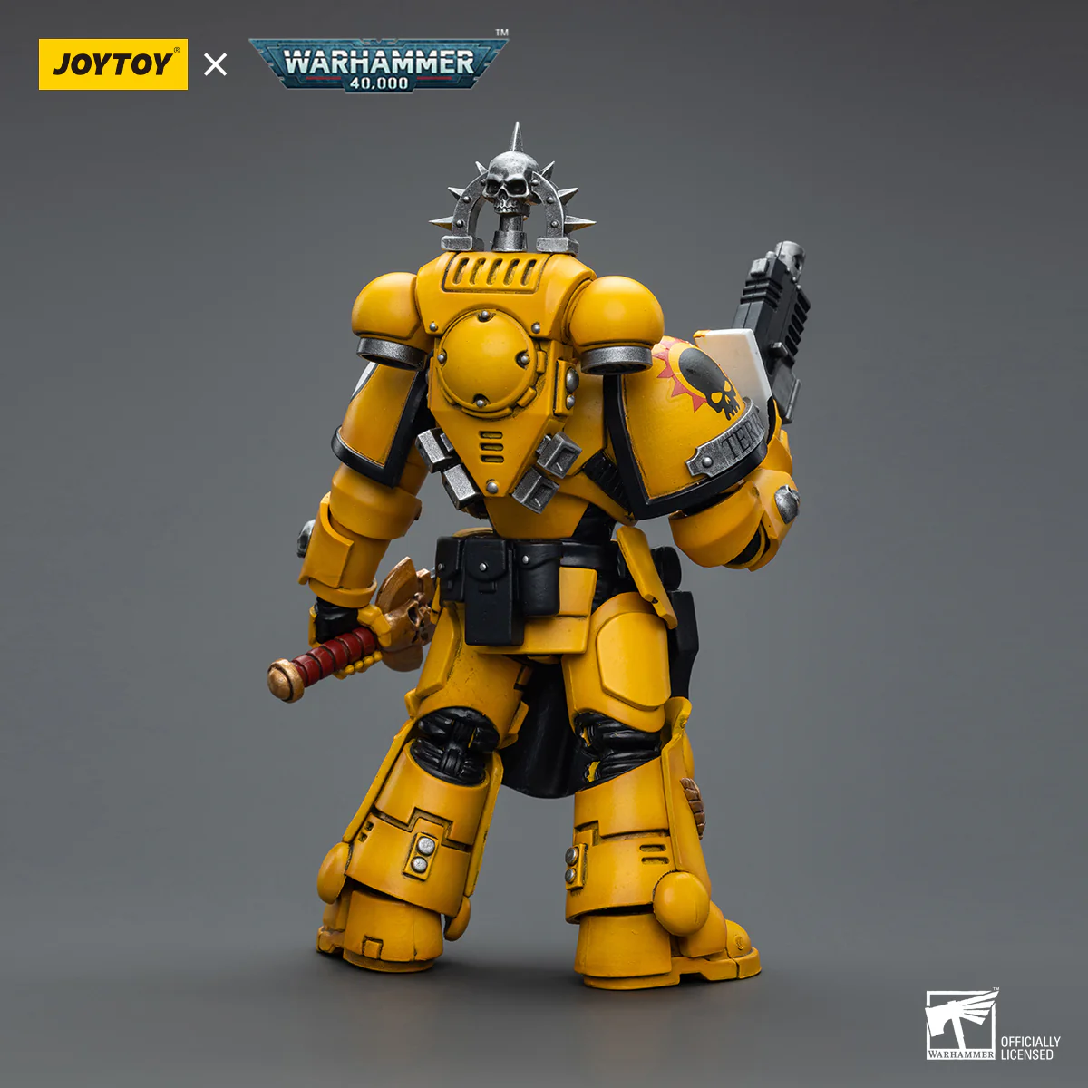 JOYTOY JT7714 Warhammer 40k 1: 18 Imperial Fists Lieutenant with Power Sword - JOYTOY WORLD