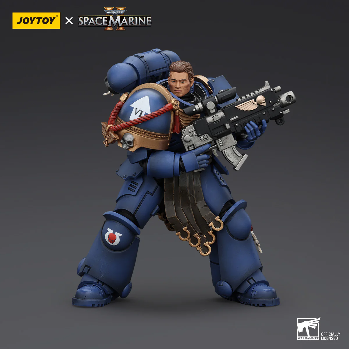 JOYTOY Warhammer 40k Space Marine 2 1: 18 Ultramarines Lieutenant Titus  Sergeant Gadriel and Brother Chairon - JOYTOY WORLD