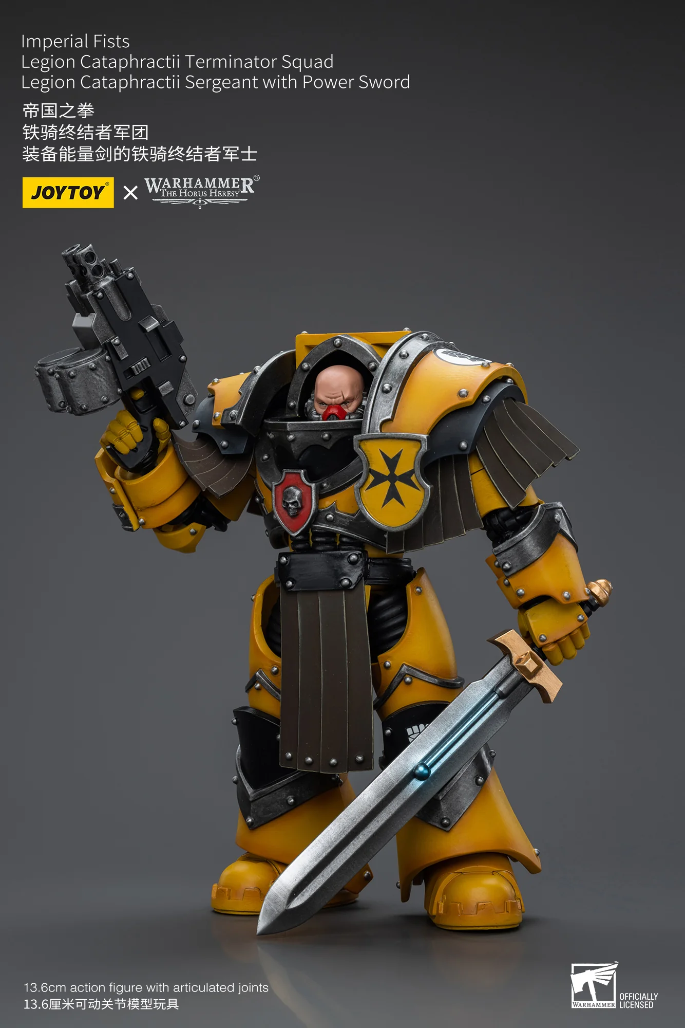 JOYTOY Warhammer The Horus Heresy 1:18 Imperial Fists Legion Cataphractii Terminator Squad - JOYTOY WORLD