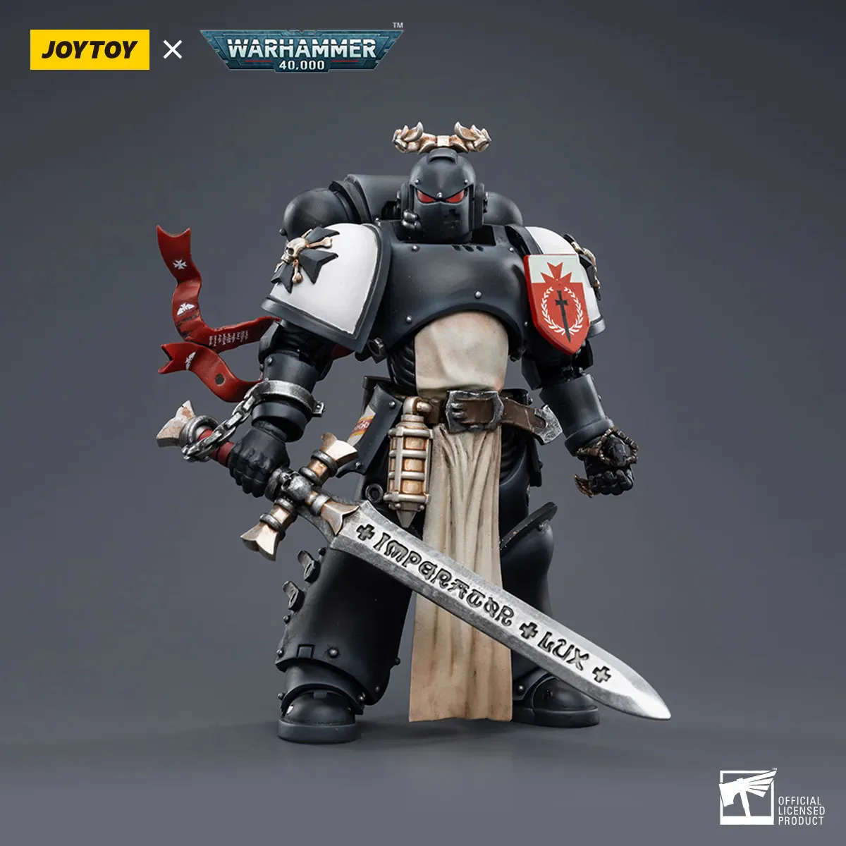 JOYTOY Warhammer 40k 1: 18 Black Templars Marshal Primaris Sword Brethren and Emperors Champion - JOYTOY WORLD