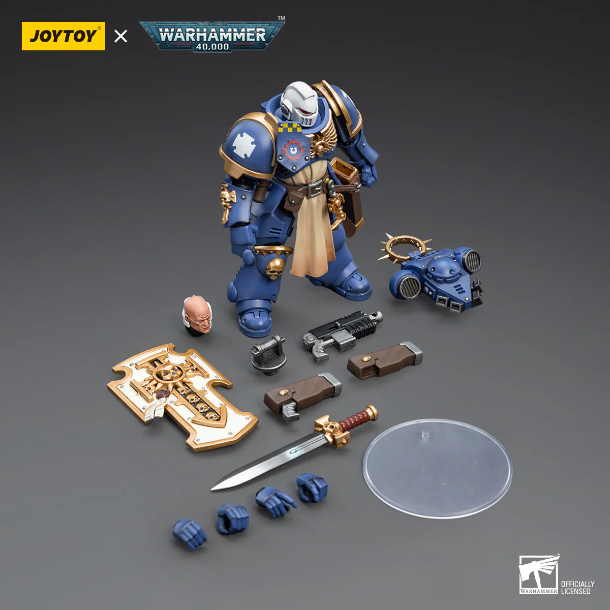 JOYTOY Warhammer 40k 1: 18 Space Marines Ultramarines Bladeguard Veterans - JOYTOY WORLD