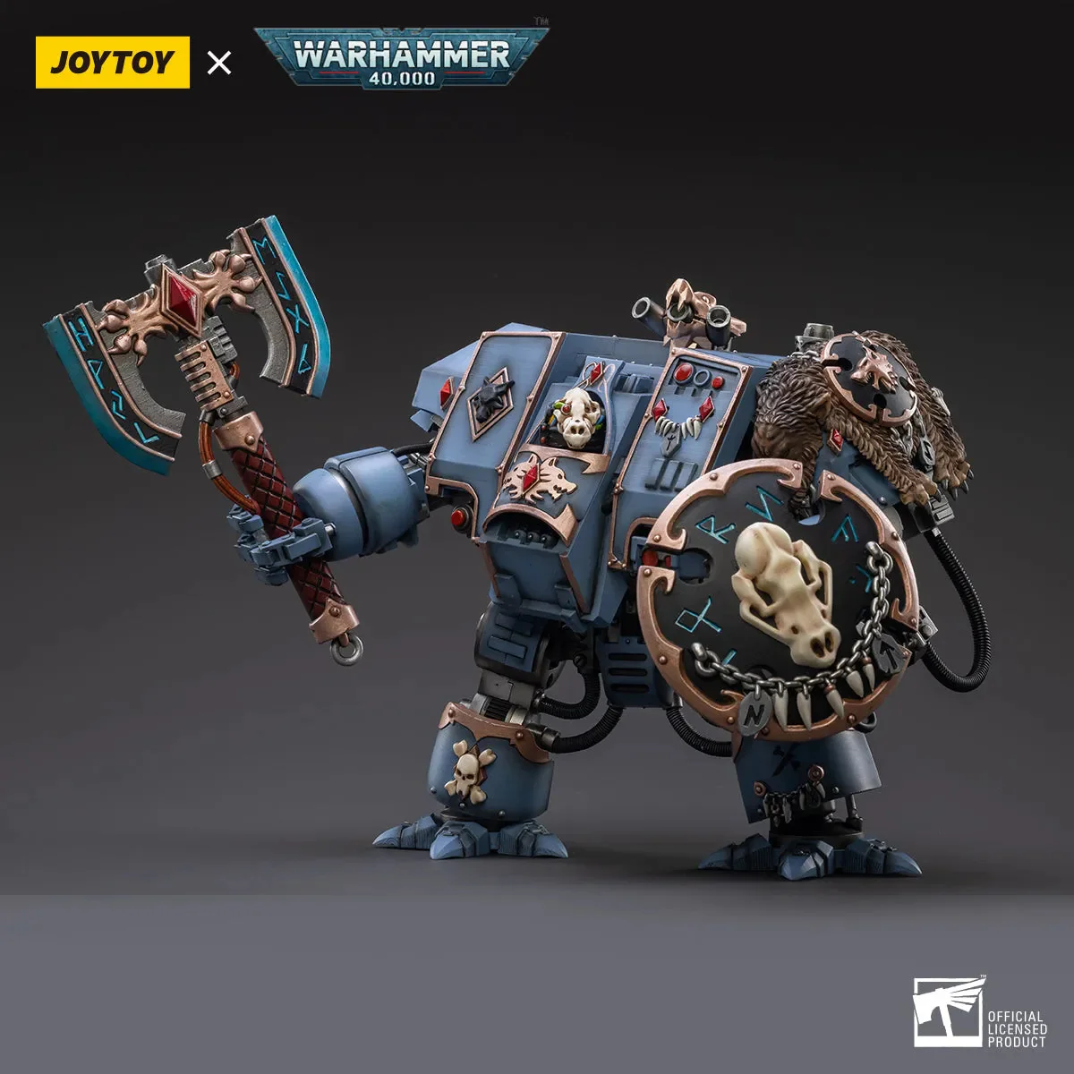 JOYTOY JT2764 Warhammer 40k 1: 18 Space Marines Space Wolves Venerable Dreadnought Brother Hvor - JOYTOY WORLD
