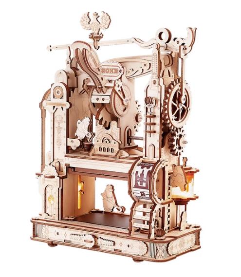 Robotime LK602 Classic Printing Press - JOYTOY WORLD