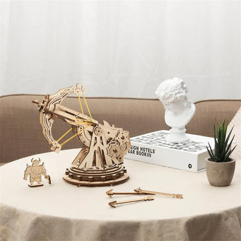 Robotime KW401 ROKR Siege Heavy Ballista 3D Wooden Puzzle - JOYTOY WORLD
