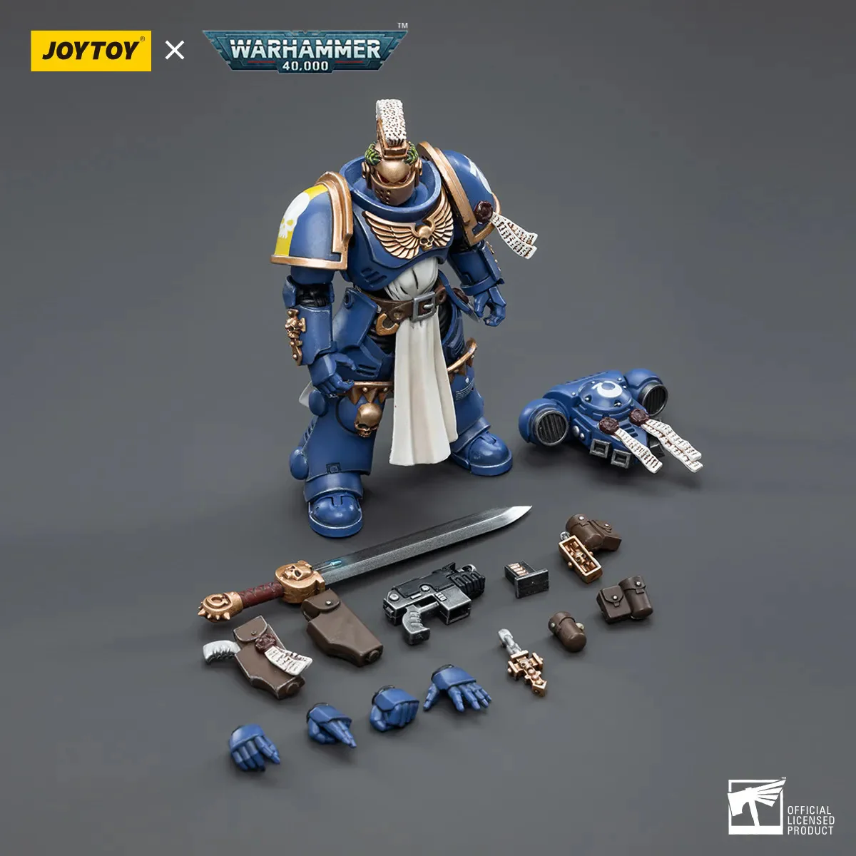 JOYTOY JT4430 Warhammer 40k 1: 18 Ultramarines Primaris Company Champion Brother Parnaeus - JOYTOY WORLD
