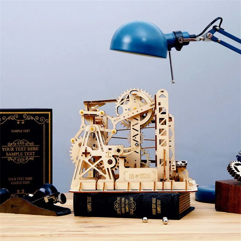 Robotime LG503 ROKR Marble Explorer Swingback Wall Marble Run - JOYTOY WORLD