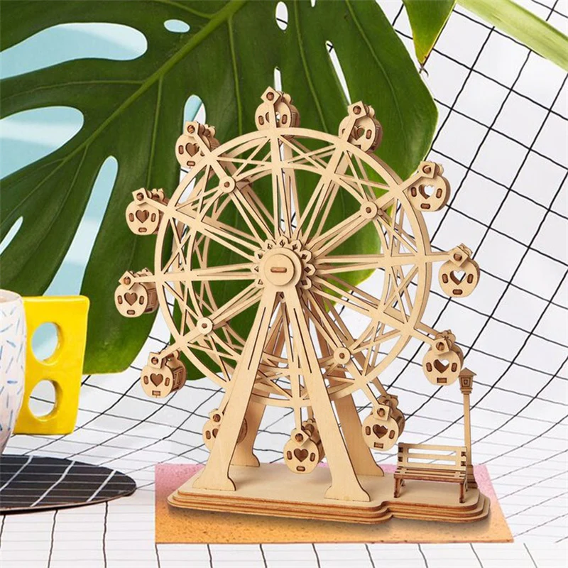 Robotime TG401 Rolife Ferris Wheel 3D Wooden Puzzle - JOYTOY WORLD