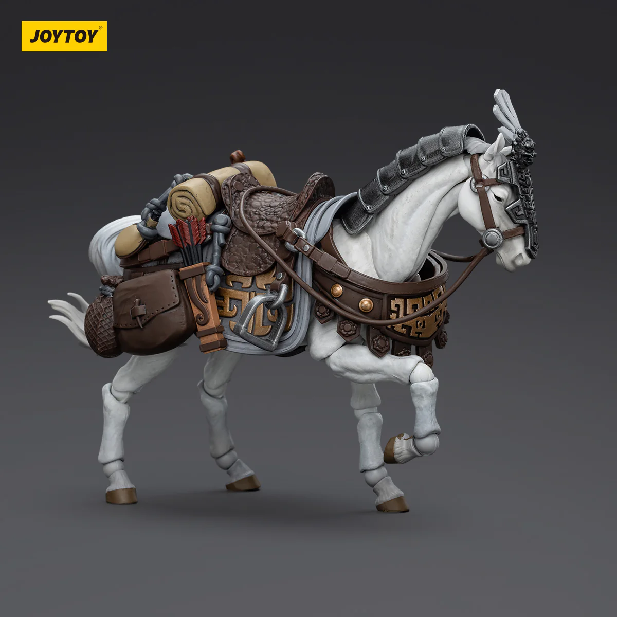 JOYTOY JT5901 6045 1:18 Dark Source-JiangHu Northern Hanland Empire White Feather Snowfield Archery Cavalry and White Feather Armored Horse - JOYTOY WORLD