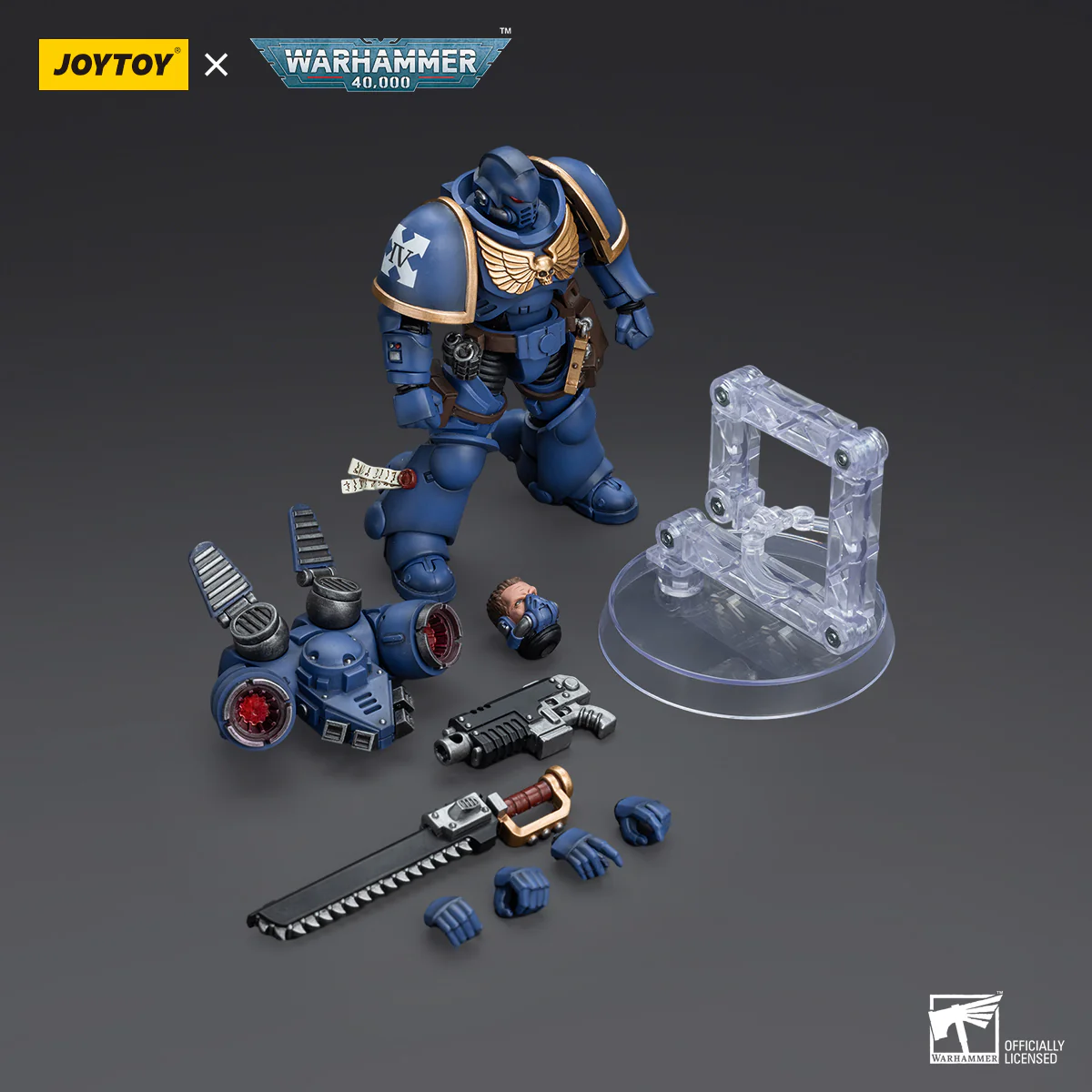 JOYTOY Warhammer 40k 1: 18 Ultramarines Jump Pack Intercessors - JOYTOY WORLD