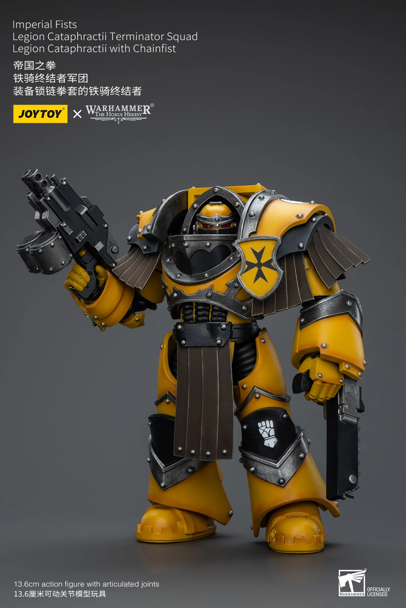 JOYTOY Warhammer The Horus Heresy 1:18 Imperial Fists Legion Cataphractii Terminator Squad - JOYTOY WORLD