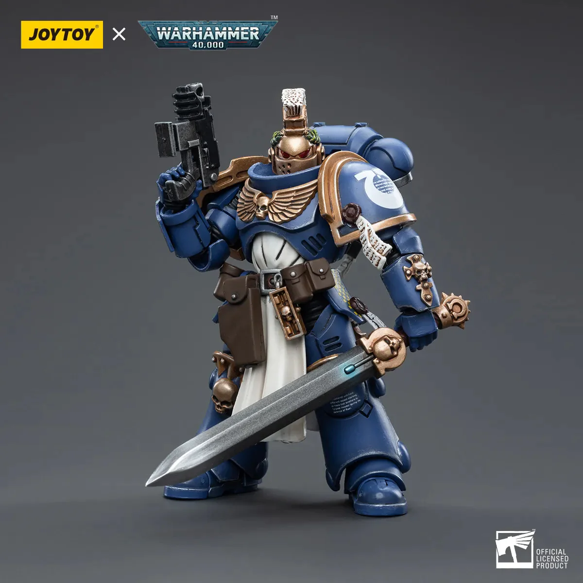JOYTOY JT4430 Warhammer 40k 1: 18 Ultramarines Primaris Company Champion Brother Parnaeus - JOYTOY WORLD